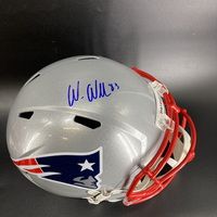 NFL - Patriots Wes Welker Signed Replica Speed Helmet