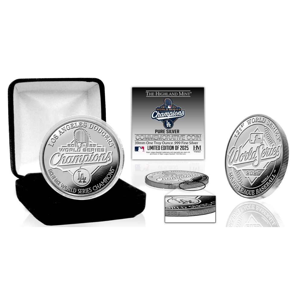 Los Angeles Dodgers 2025 World Series Champions 1 oz .999 Fine