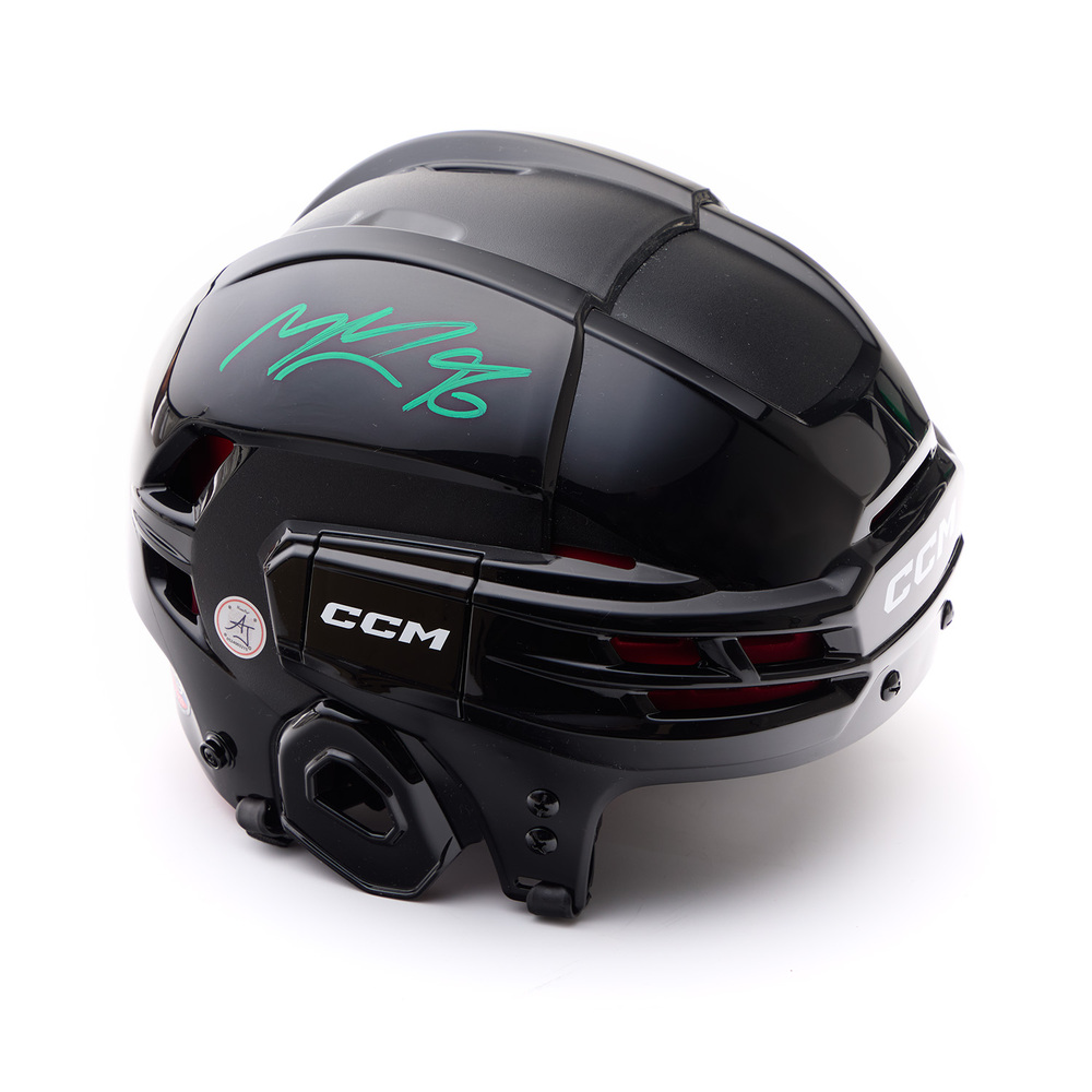 Mikko Rantanen Signed Black CCM Hockey Helmet