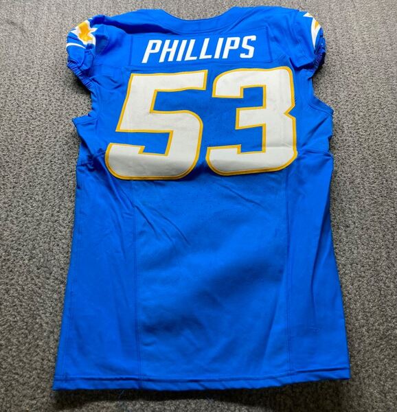 Sao Paulo Game - Chargers Del'Shawn Phillips Game Worn Jersey (9/05/2025...