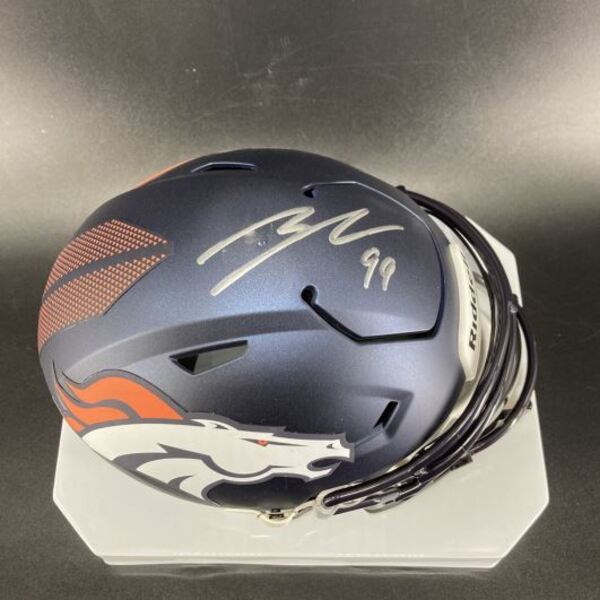 NFL - Broncos Zach Allan Signed Mid Size Helmet