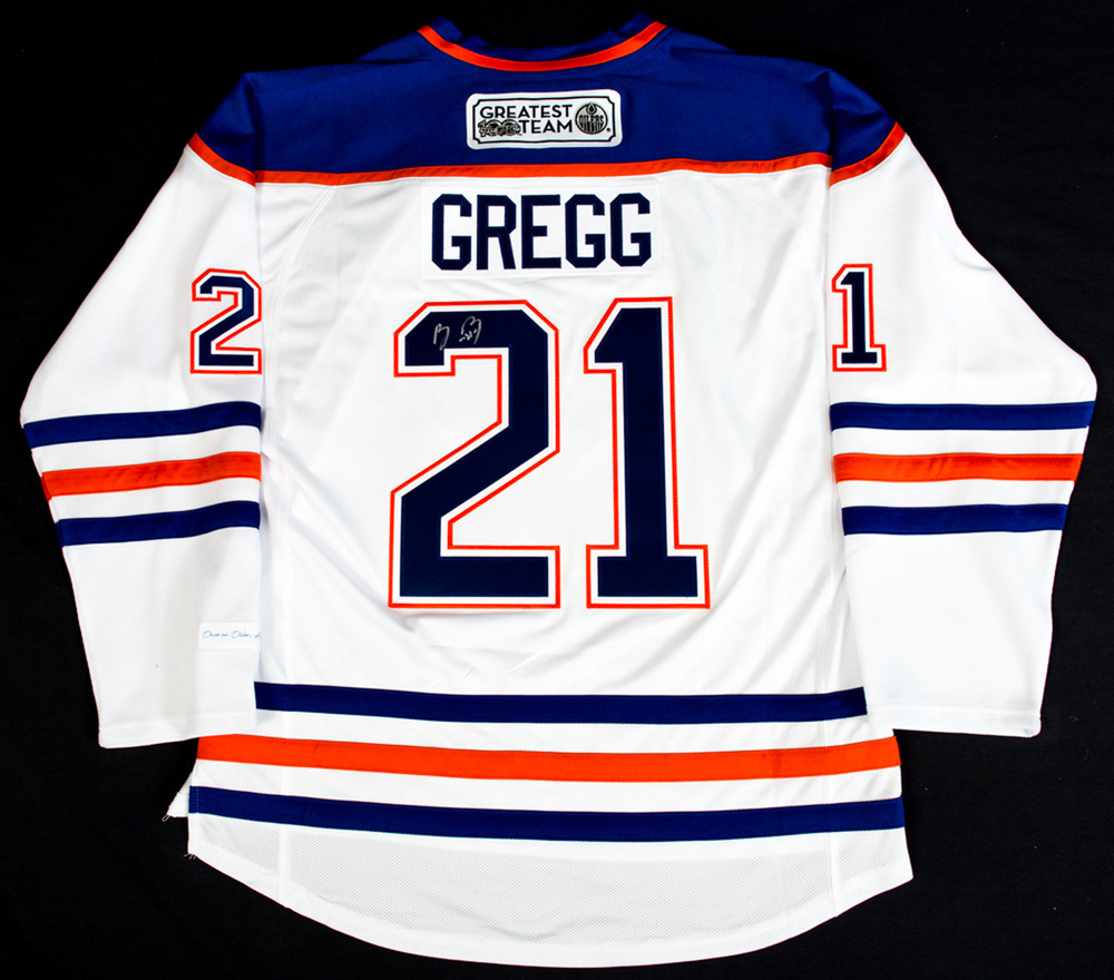 Tyson Barrie Edmonton Oilers Game Worn Jersey 202223 White Set 2