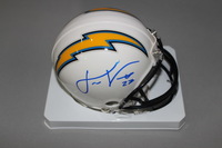 CHARGERS - JASON VERRETT SIGNED CHARGERS MINI HELMET