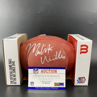NFL - Dolphins Malik Willis signed authentic football
