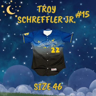 #15 Troy Schreffler Jr. Game Used Starry Night Jersey (Size 46)
