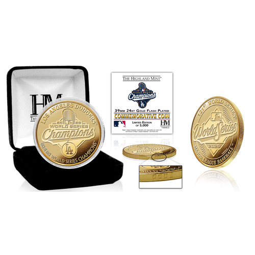 Los Angeles Dodgers 2025 World Series Champions Gold Coin LE #1