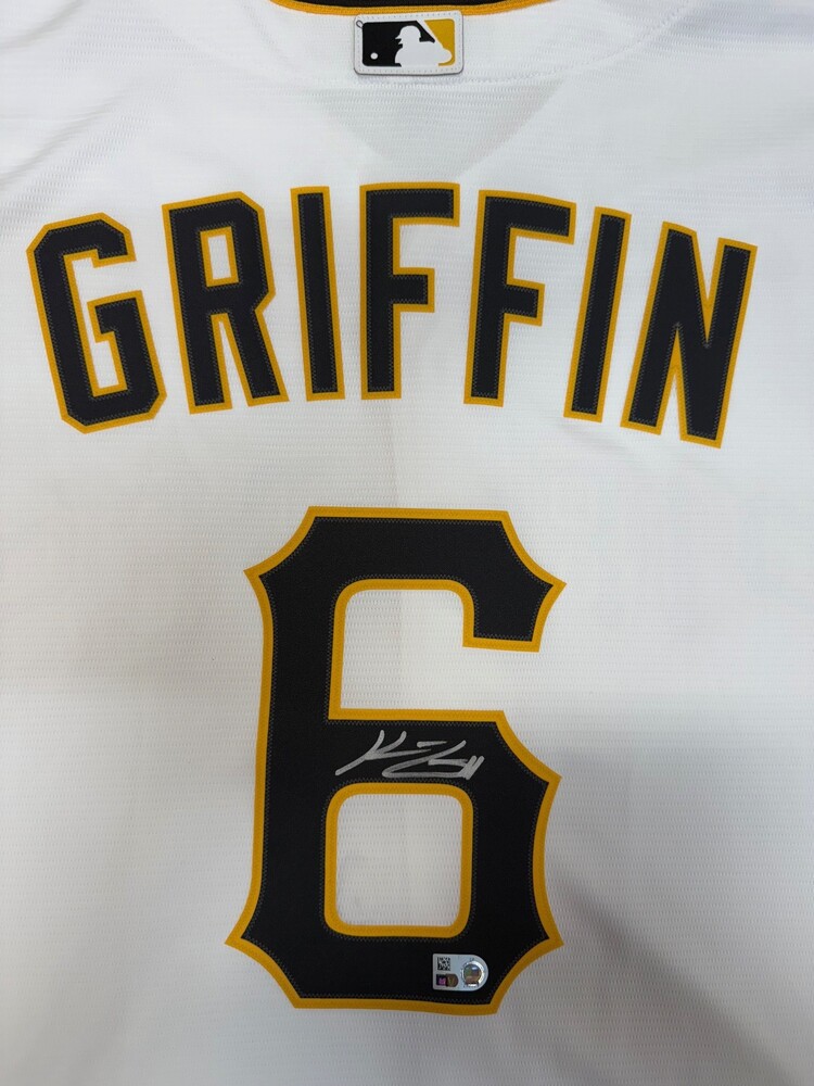 Konnor Griffin ジャージサイン paninr Konnor Griffin Autographed Pirates Replica Jersey | MLB Auctions