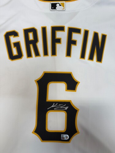 Konnor Griffin Autographed Pirates Black Authentic Jersey | MLB