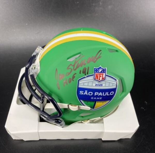 HOF - Chiefs Jan Stenerud Signed Sao Paulo Mini Helmet