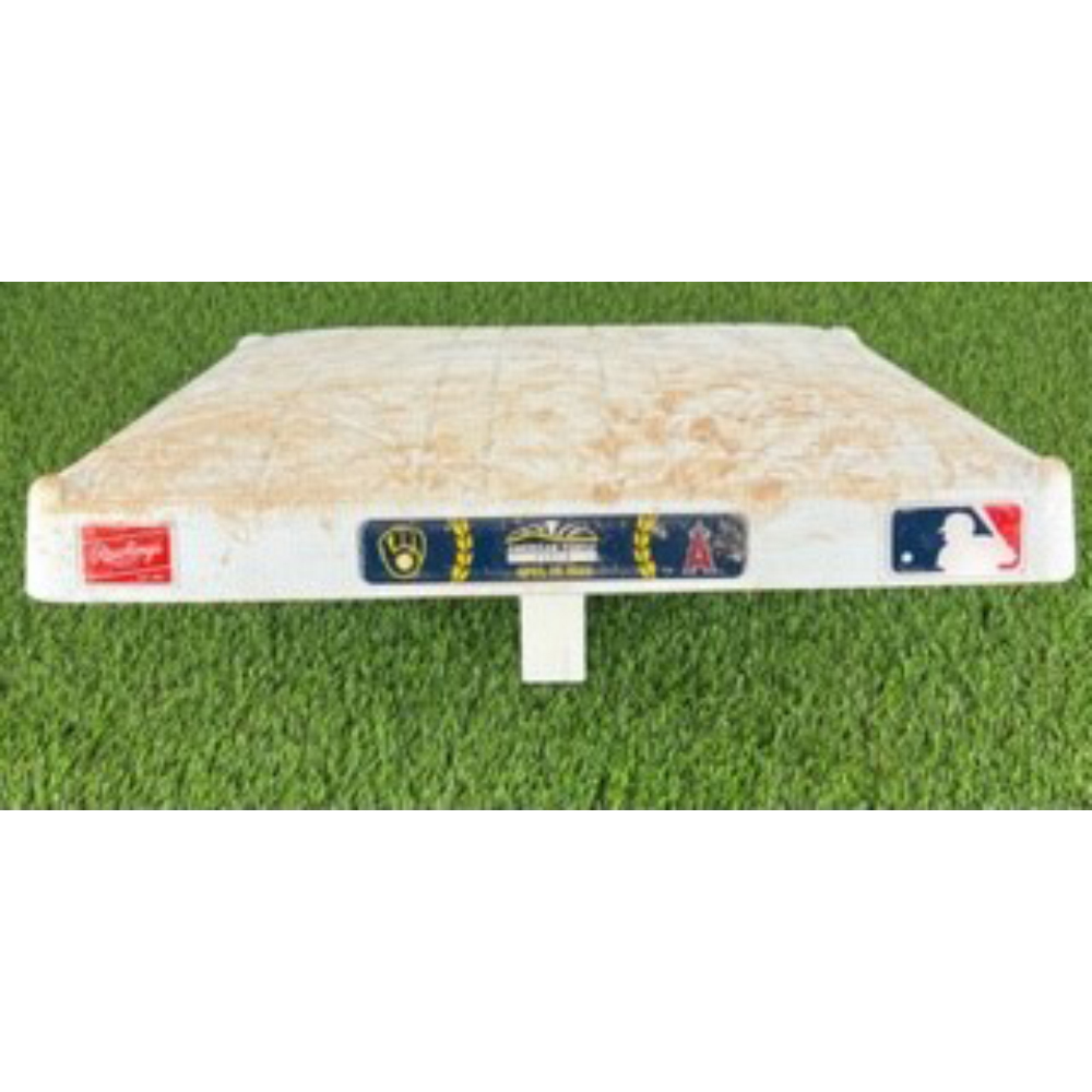 4/29/23 LAA Game Used 3rd Base Ohtani Stolen Base Milwaukee Brewers