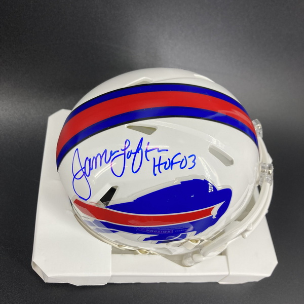 HOF - Bills James Lofton Signed Mini Helmet