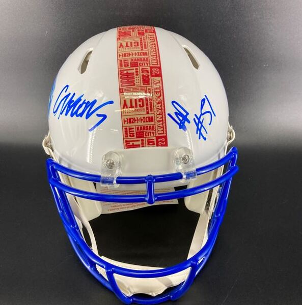 NFL - Texans Authentic 2023 Draft Speed Helmet Signed by CJ Stroud and W...