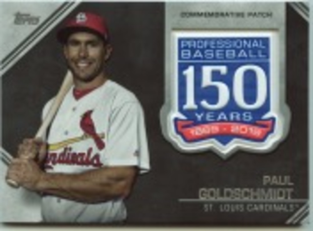 2019 Topps Update 150th Anniversary Manufactured Patches #AMPPG Paul Goldschmidt
