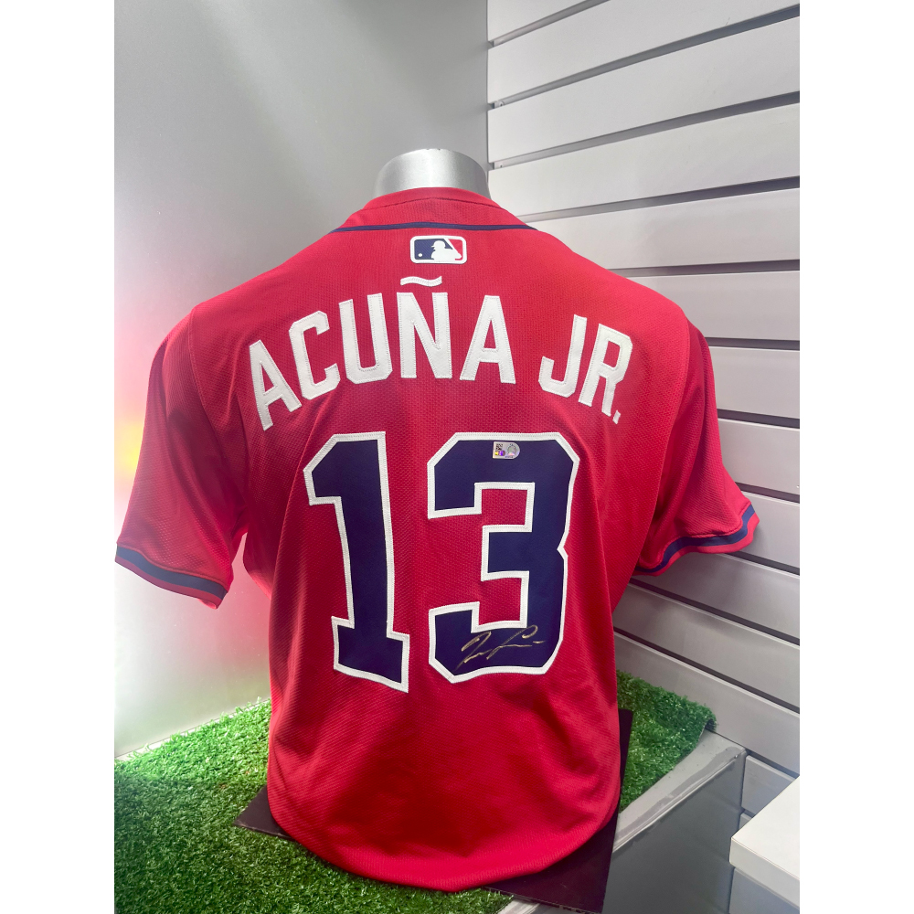 Ronald Acuña Jr MLB Authenticated, Autographed, and Game Worn (5