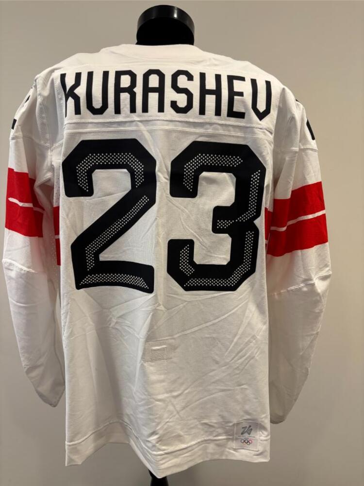 Philipp Kurashev Switzerland Game-Used White Jersey worn v. Canada on February 13, 2026, as a part of the 2026 Milano Cortina Winter Games.