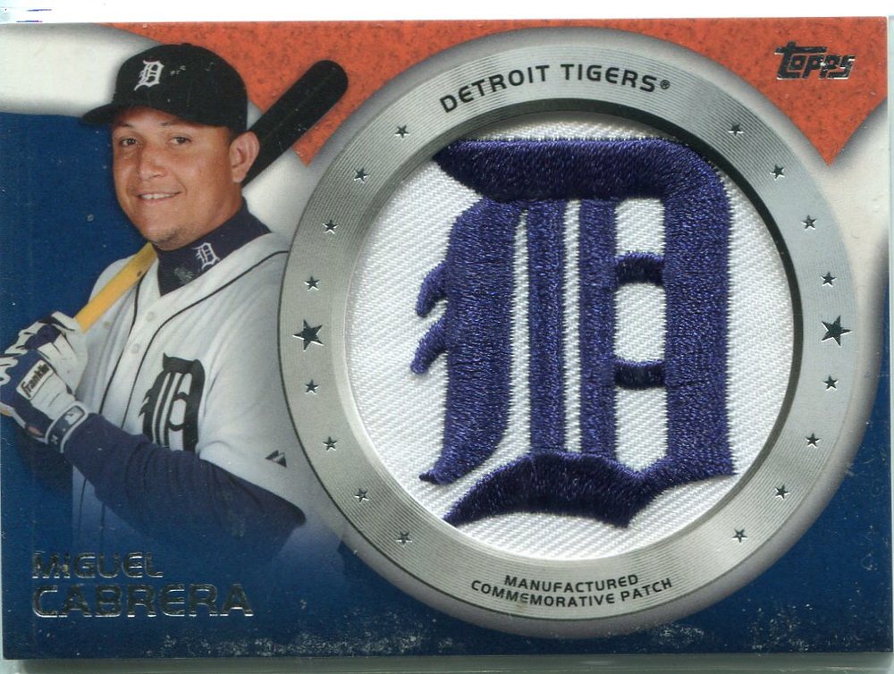 2014 Topps Manufactured Commemorative Team Logo Patch #CP4 Miguel Cabrera