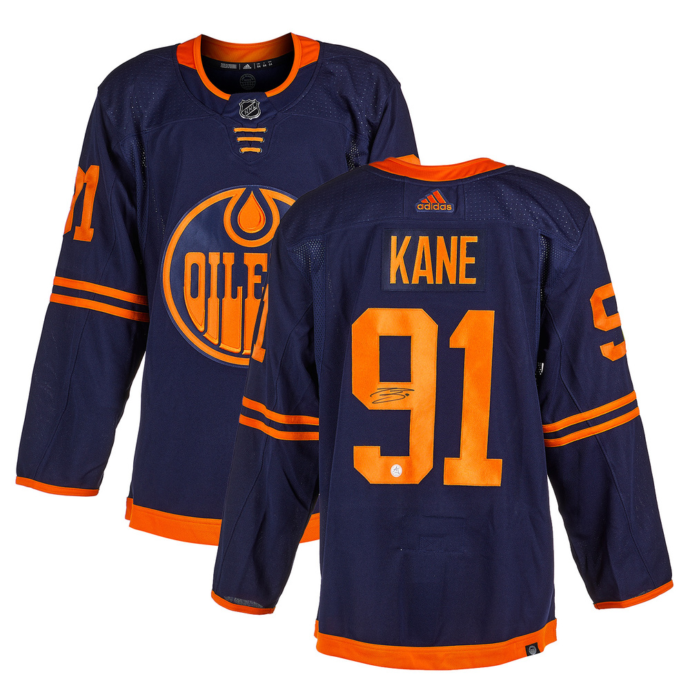 Evander Kane Signed Edmonton Oilers Navy Alt Adidas Jersey NHL Auctions
