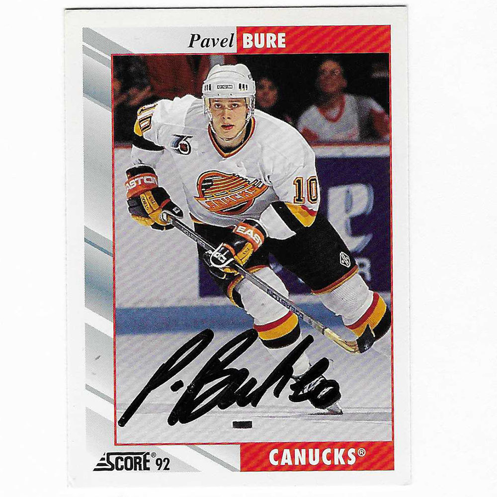 Pavel Bure Autographed 1992-93 Score Hockey Card