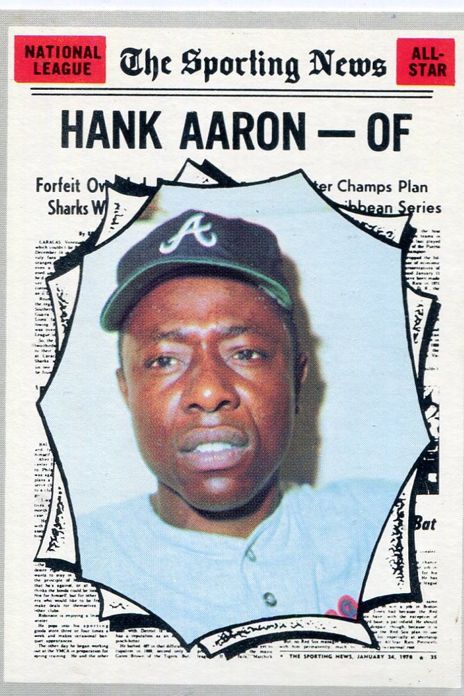 1970 Topps #462 Hank Aaron -- Hall of Famer