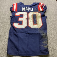 International Games  - Patriots Marte Mapu Game Worn Jersey (11/12/23) S...