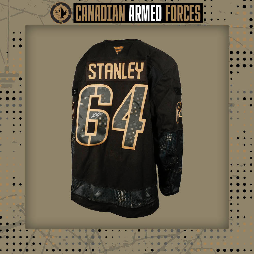 Logan Stanley #64 Team Issued Limited Edition Autographed Canadian Armed Forces Jersey