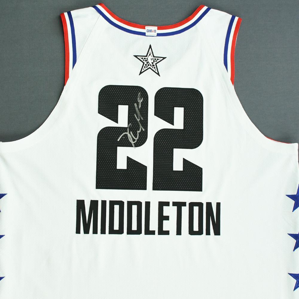 Khris Middleton - 2019 NBA All-Star Game - Team Giannis - Autographed Jersey | NBA Auctions