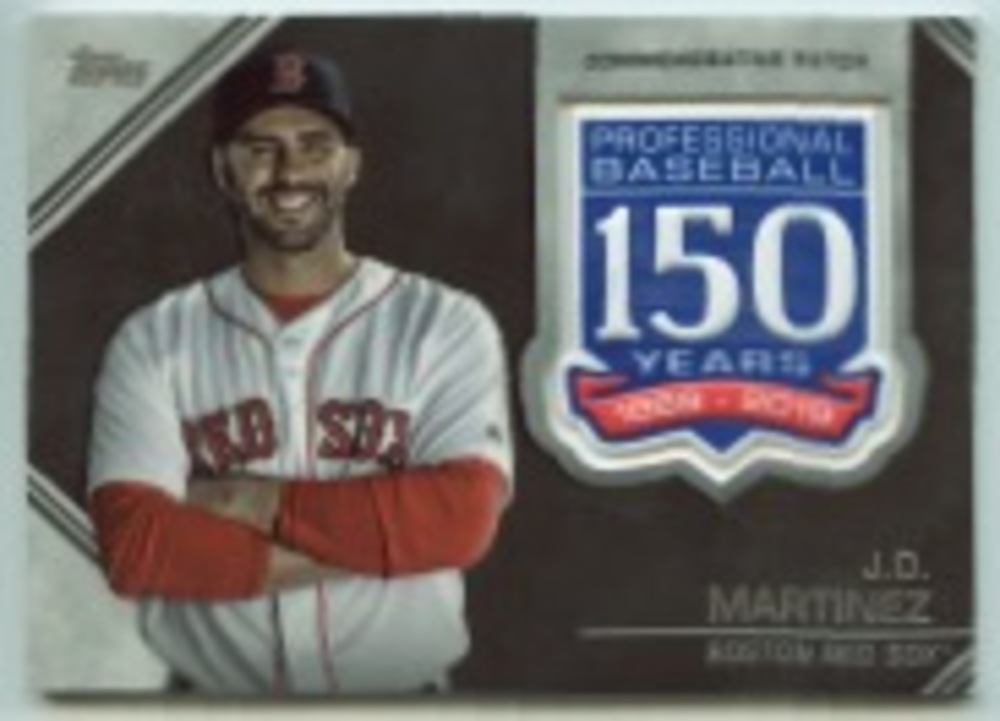 2019 Topps Update 150th Anniversary Manufactured Patches #AMPJMA J.D. Martinez