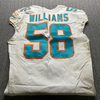 International Games - Dolphins Connor Williams Game Worn Jersey (11/05/2...