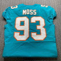 NFL - Dolphins Avery Moss Game Cut Jersey Size 44