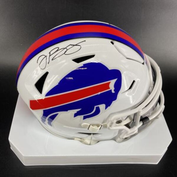HOF - Steelers Dermontti Dawson Signed Dublin Game Mini Helmet