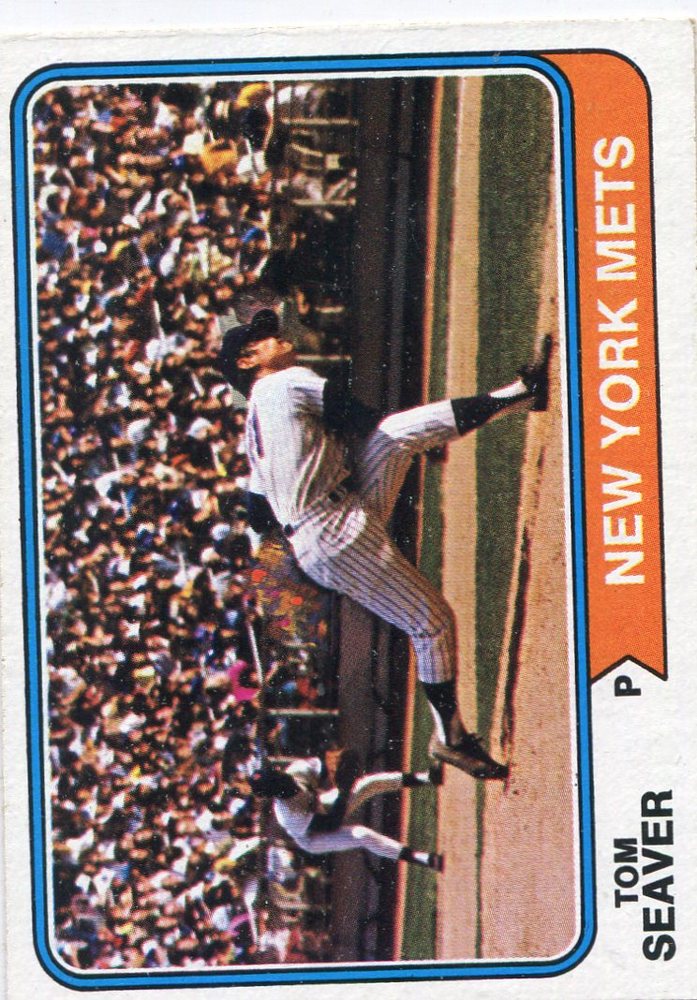 1974 Topps #80 Tom Seaver -- Hall of Famer
