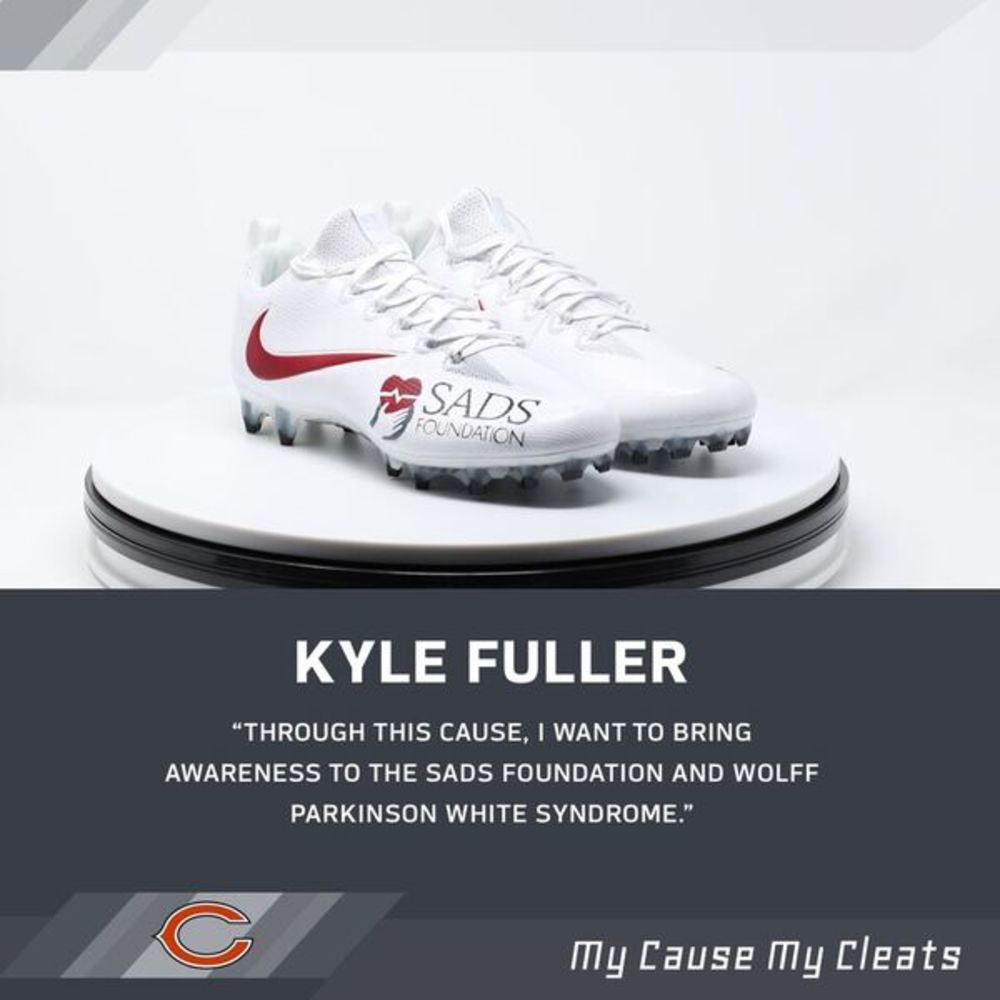 MY CAUSE MY CLEATS - Bears Kyle Fuller CUSTOM CLEATS (Week 13 2017) 