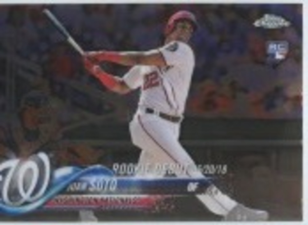 2018 Topps Chrome Update #HMT98 Juan Soto Rookie Debut