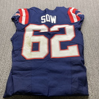 International Games  - Patriots Sidy Sow Game Worn Jersey (11/12/23) Siz...