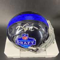 NFL - Commanders Luke McCaffrey Signed NFL Draft Mini Helmet