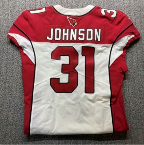 Cardinals - David Johnson Game Worn Jersey 2018 Season