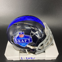 NFL - Colts Laitu Latu Signed NFL Draft Mini Helmet