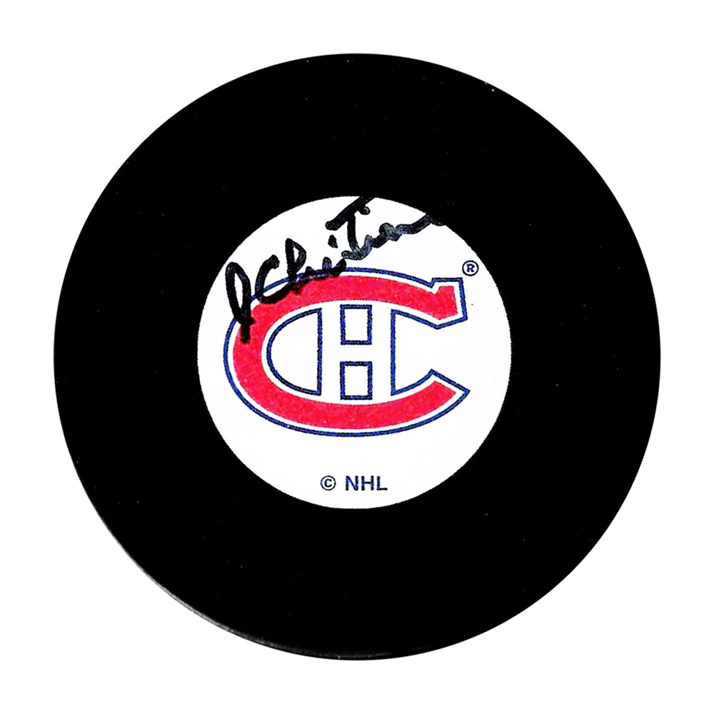 Jean Chretien Autographed Montreal Canadiens Puck