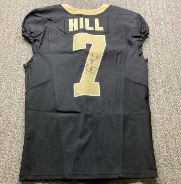 Crucial Catch - Saints Taysom Hill Signed Game Issued Jersey 2024 Season...
