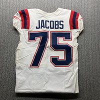 London Games - Patriots Demontrey Jacobs Game Worn Jersey (10/20/2024) W...