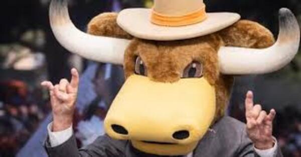 CFPF - University of Texas Hook 'em Mascot Headgear Signed by Lee Corso