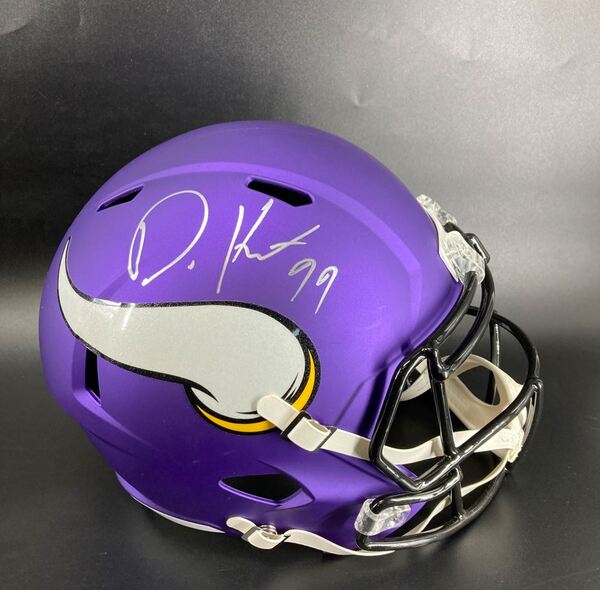 NFL - Vikings Danielle Hunter Signed Replica Speed Helmet