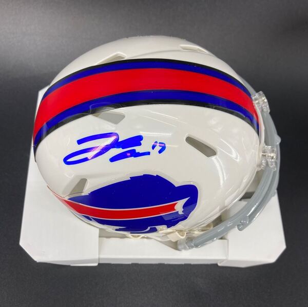 Bills - Josh Allen Signed Mini Helmet