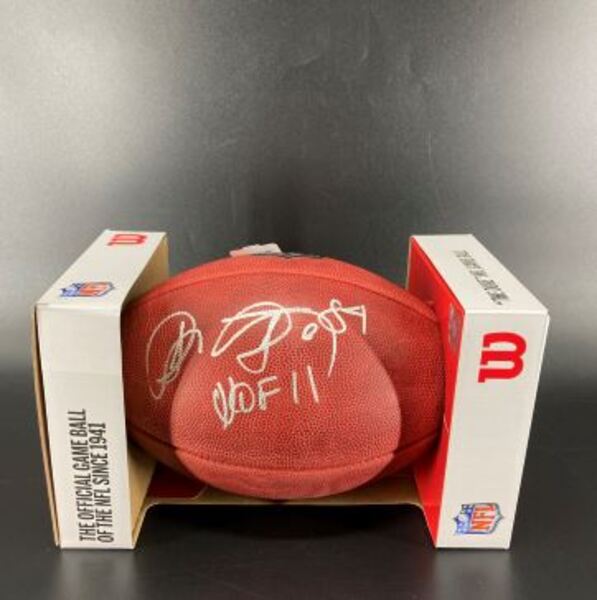 HOF - Broncos Shannon Sharpe Signed Authentic Football