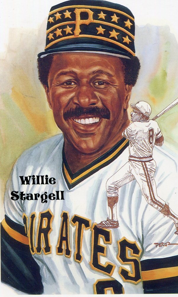 1980-02 Perez-Steele Hall of Fame Postcards #200 Willie Stargell -- HOF Class of 1988