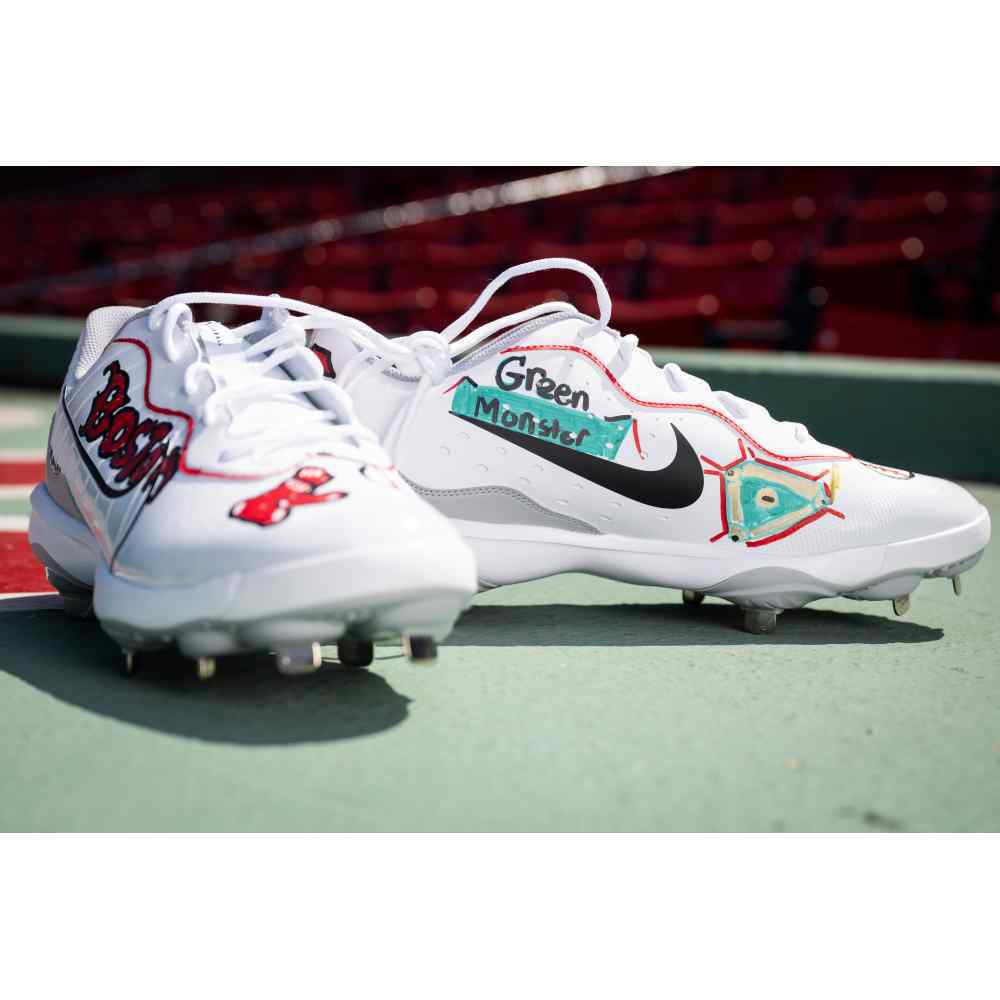 Jarren Duran Team-Issued Childhood Cancer Awareness Custom Cleats