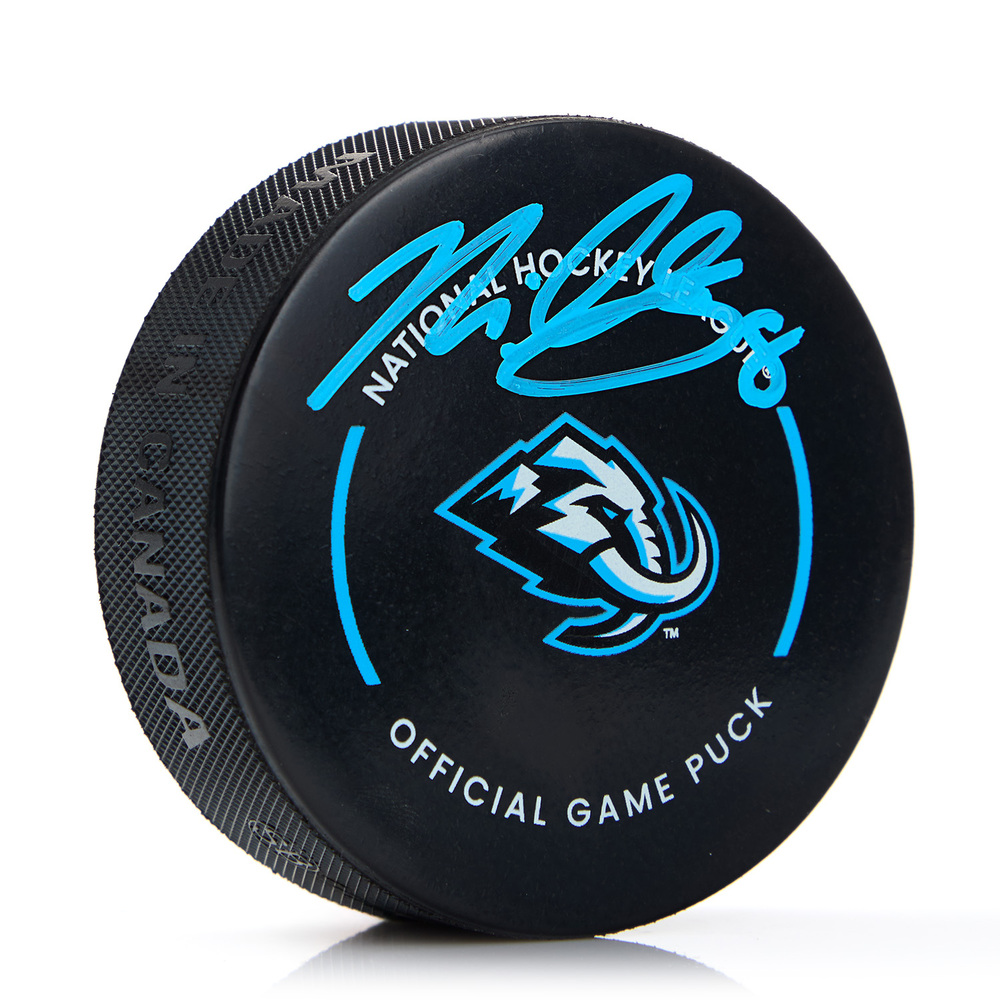 Nick Schmaltz Signed Utah Mammoth Official Game Puck