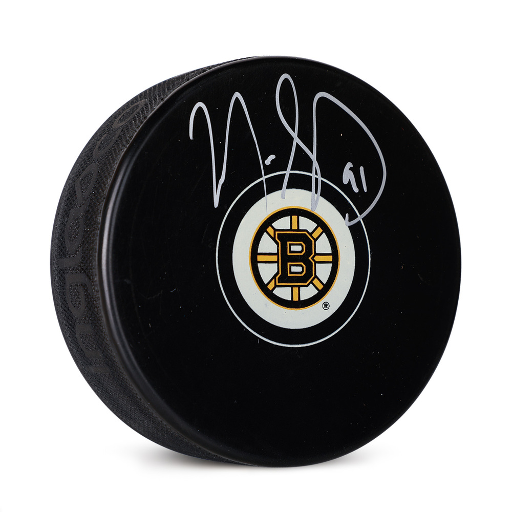 Marc Savard Autographed Boston Bruins Hockey Puck