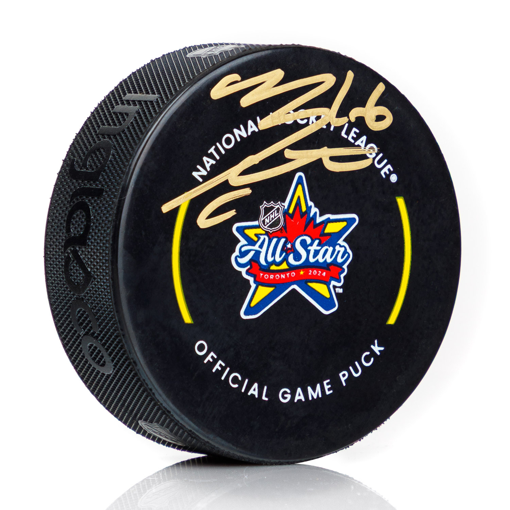 Mitch Marner Signed 2024 NHL All-Star Game Official Game Puck