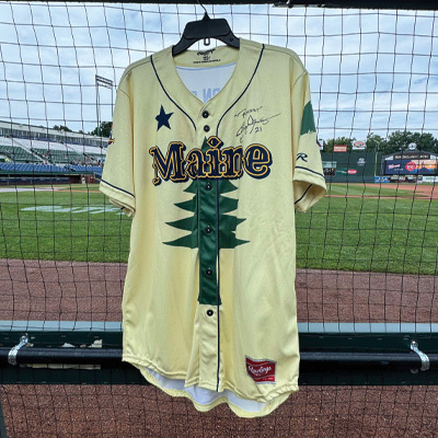 Johnathan Brand #46 Signed Lewiston Strong Jersey